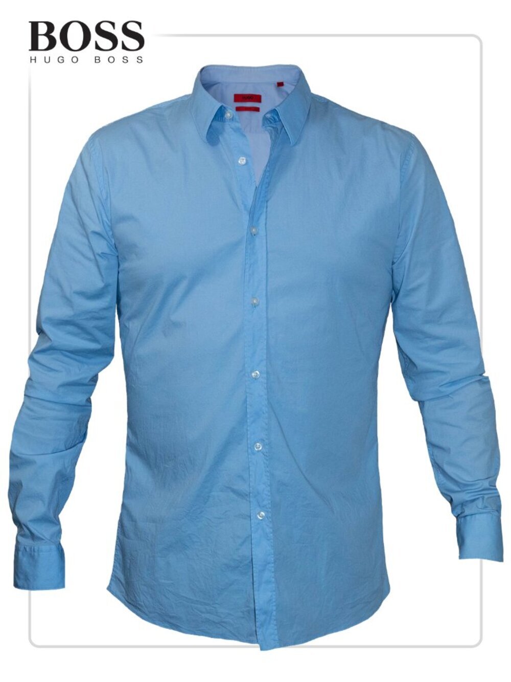 Hugo Boss Red Label Mens Blue Dress Shirt (size XL)